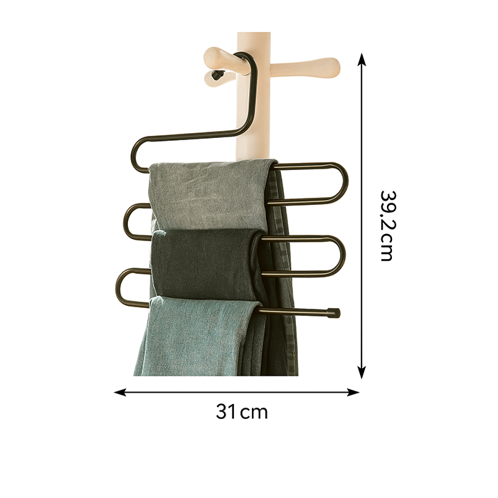 Clothes hanger cloth hanger stand wardrobe organizer for neatly arranging garments in a compact storage rack Qatar