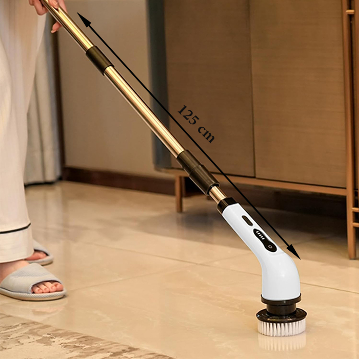 Electric cleaning brush for household cleaning, an electric brush with rotating bristles for scrubbing Qatar