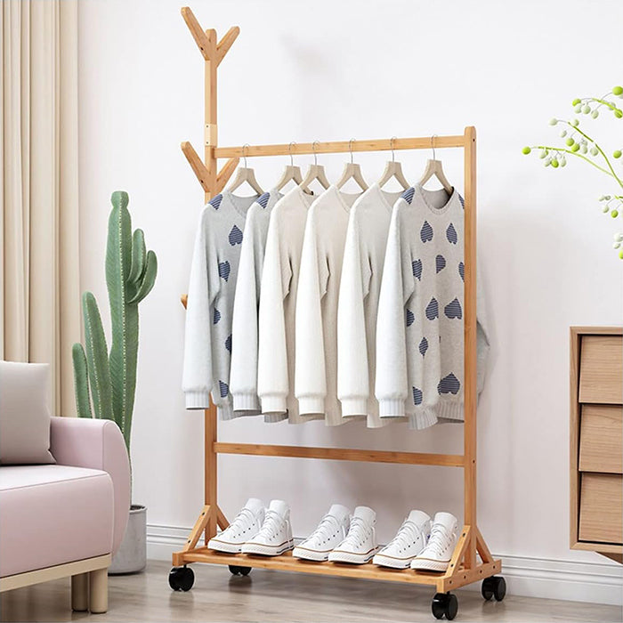 Lightweight clothes rack offering easy organization, reliable garment hanger stand by Homesouq Qatar