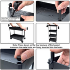 4-Tier Kitchen Shelf Trolley Rack