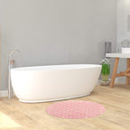 Non-Slip Round Shower Mat pink