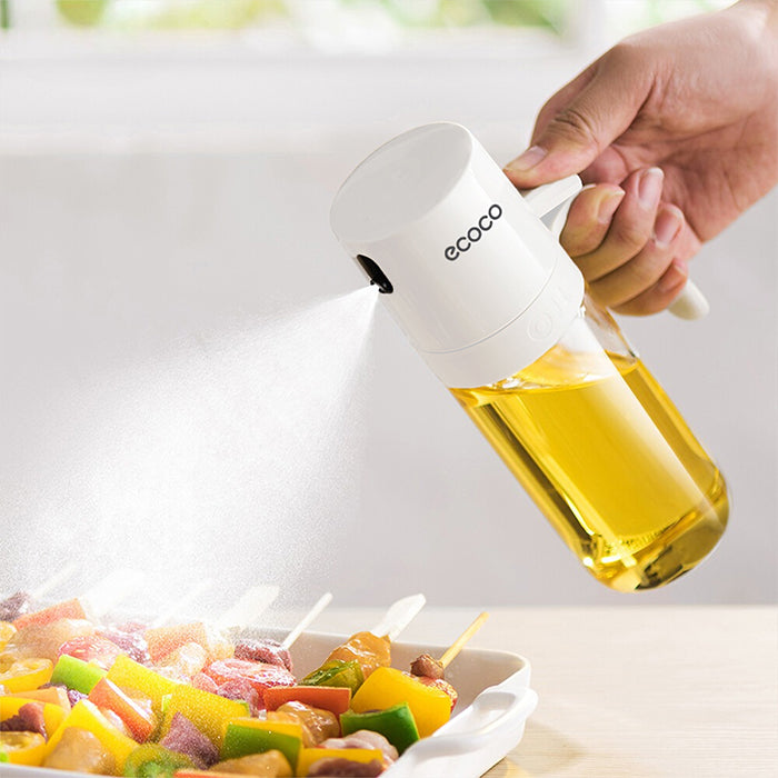 Oil Spray Bottle Household Frying Oil Spray Bottle Glass Oil Tank 