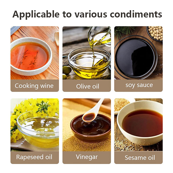 Oil Spray Bottle Household Frying Oil Spray Bottle Glass Oil Tank Applicable to various condiments