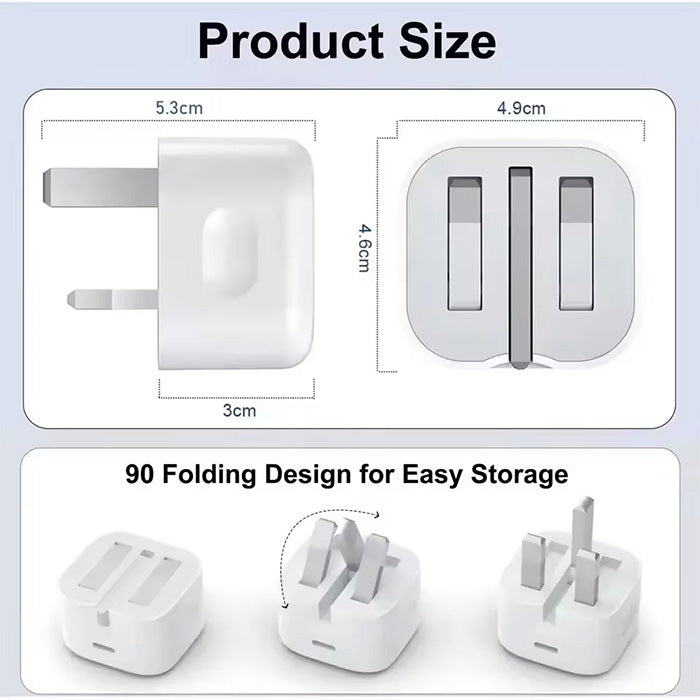 Apple USB-C 20W Power Adapter charging block for fast iPhone charging in Qatar Homesouq