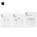 Apple USB-C charging accessories packaging including adapter cable and EarPods from Homesouq Qatar