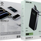 Green Lion Madrid 10 10000mAh power bank retail box packaging view Homesouq Qatar