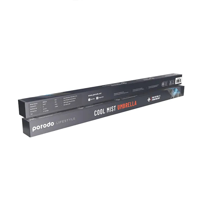 porodo umbrella retail box packaging showing product branding and details Homesouq Qatar