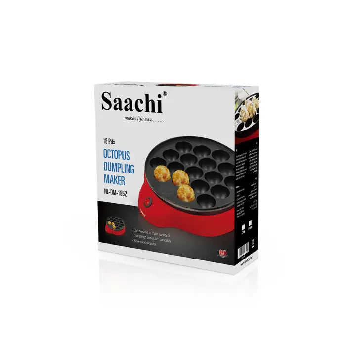 Saachi octopus dumpling maker product box packaging with features and branding homesouq Qatar