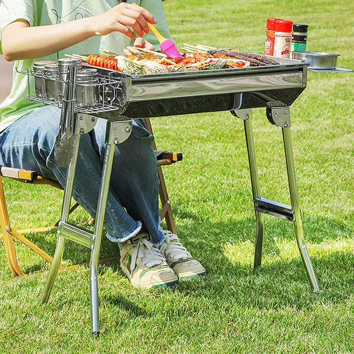 BBQ Grill with sturdy design for outdoor barbecue cooking, crafted for convenience and durability by Homesouq Qatar