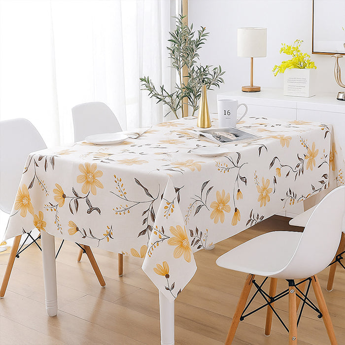 PEVA Waterproof Table Cover Cloth for 6 Seater Dining Table