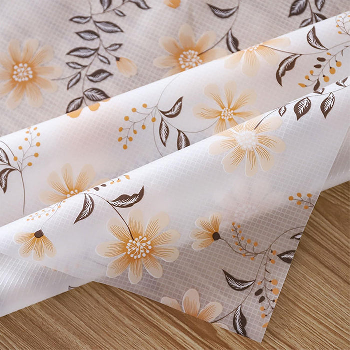 PEVA Waterproof Table Cover Cloth for 6 Seater Dining Table  Elegant Printed Design