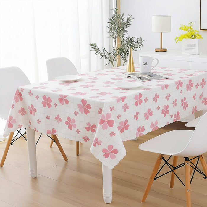 PEVA Waterproof Table Cover Cloth for 6 Seater Dining Table Good printed design