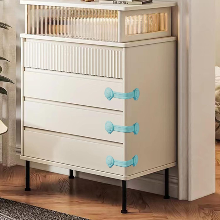 Pack of 2 Pcs Kids Cabinet Lock Child Safety Proof Security Protector Drawer Cabinets