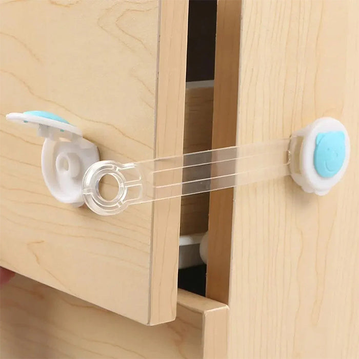 Pack of 2 Pcs Kids Cabinet Lock Child Safety Proof Security Protector Drawer Cabinets easy to install