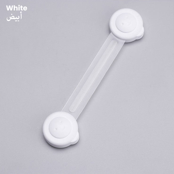 Pack of 2 Pcs Kids Cabinet Lock Child Safety Proof Security Protector Drawer Cabinets white