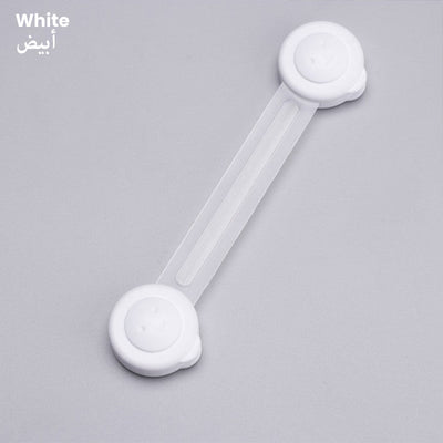 Pack of 2 Pcs Kids Cabinet Lock Child Safety Proof Security Protector Drawer Cabinets white