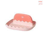 Pan Lid Holder Supports Spoons Pot Cover Rests Spatula Stand For Kitchen Convenience Utensils Tools  pink