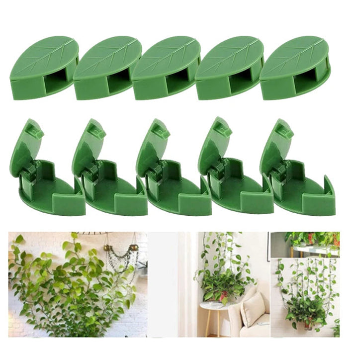 Plant Climbing Wall Fixture Clips, Self-Adhesive Invisible Support Hook for Wiring 10pcs