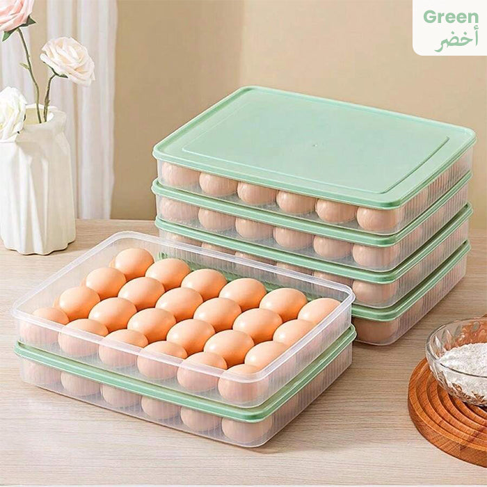 Plastic Egg Storage Box, Egg Storage Box Household Eggs Box Green