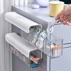 Plastic Punch-Free Multifunctional Seasoning Storage Box | Switchable 5 Cell Drawer