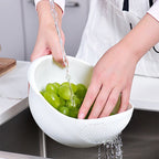 Plastic Rice Washing Colander Strainer Basket for Rice, Vegetables, and Fruits strong basket