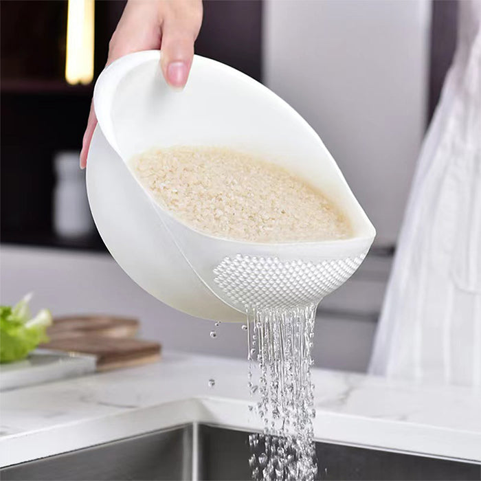 Plastic Rice Washing Colander Strainer Basket for Rice, Vegetables, and Fruits versatile straining