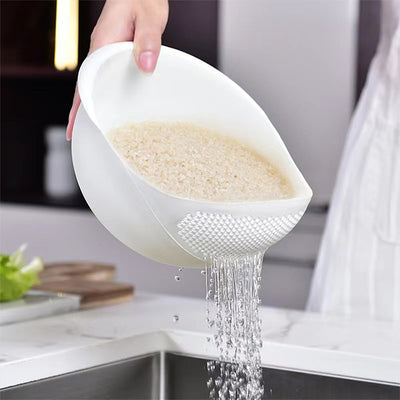 Plastic Rice Washing Colander Strainer Basket for Rice, Vegetables, and Fruits versatile straining