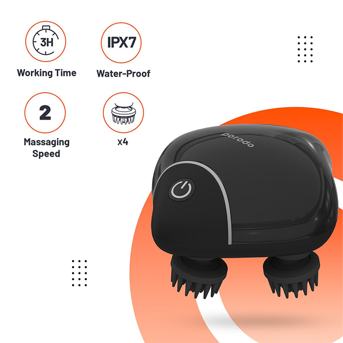 Porodo Lifestyle Portable Scalp Massager 1200mAh