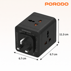 Porodo charger GaN quick charger, universal quick charger with compact design for fast charging phones and laptops Qatar
