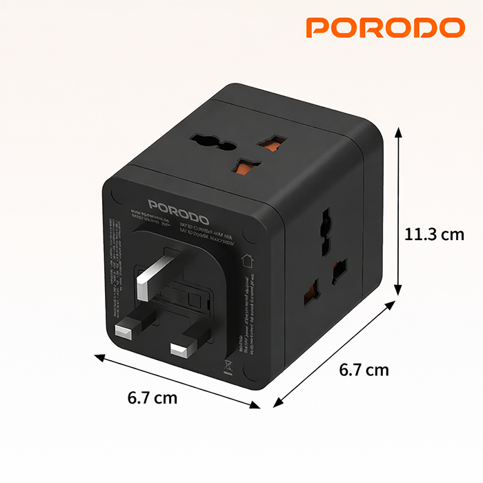 Porodo charger GaN quick charger, universal quick charger with compact design for fast charging phones and laptops Qatar
