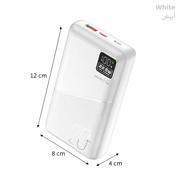 Sleek power bank of 20000mah, portable 20000mah power bank with dual USB ports for fast charging Qatar