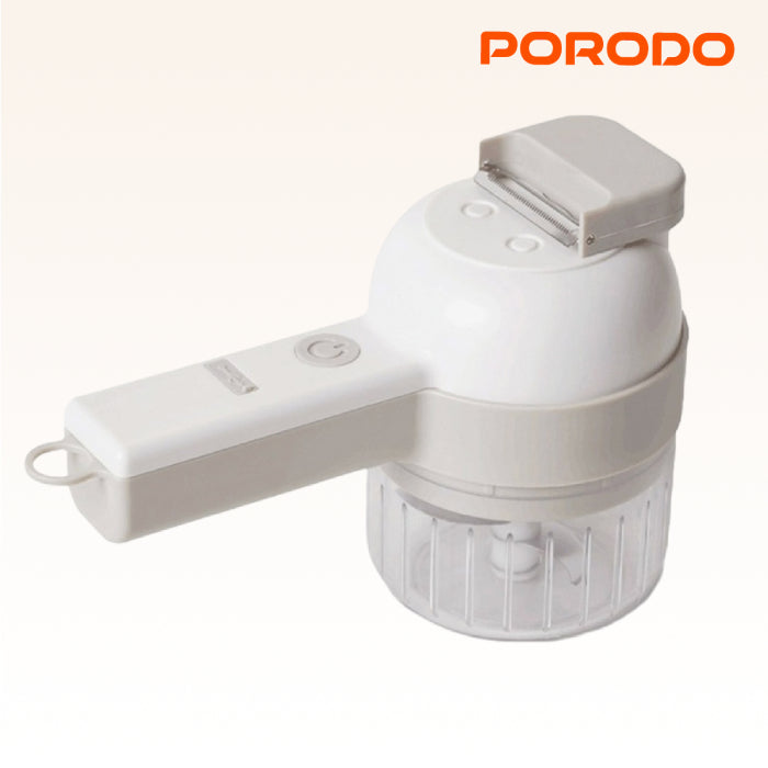 Porodo LifeStyle 45W 4in1 Portable Food Chopper - White
