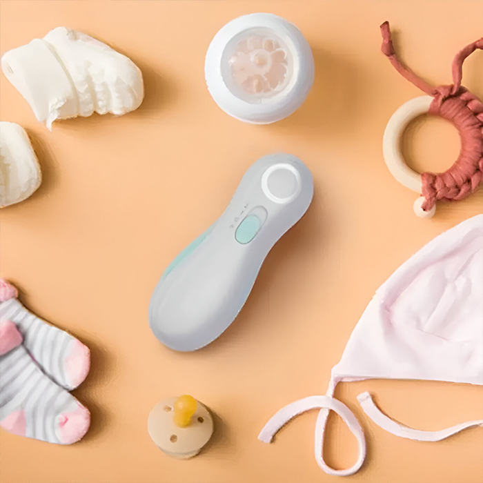 Porodo Lifestyle Baby Bail Trimmer, 360 Gentle Rotation, Integrated Night Light, Ergonomic Design, Storage Box