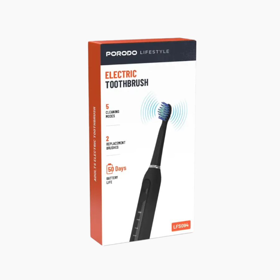 Porodo Lifestyle Electric Toothbrush provides effective oral care with five cleaning modes 