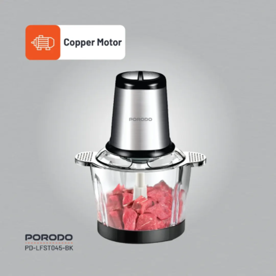 Porodo Lifestyle Meat and Vegetable Electric Food Chopper Copper motor