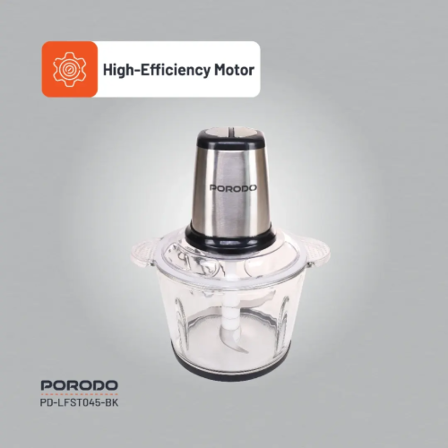 Porodo Lifestyle Meat and Vegetable Electric Food Chopper High Efficiency Motor
