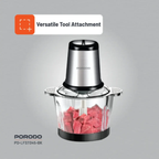 Porodo Lifestyle Meat and Vegetable Electric Food Chopper Versatile Tool Attachment
