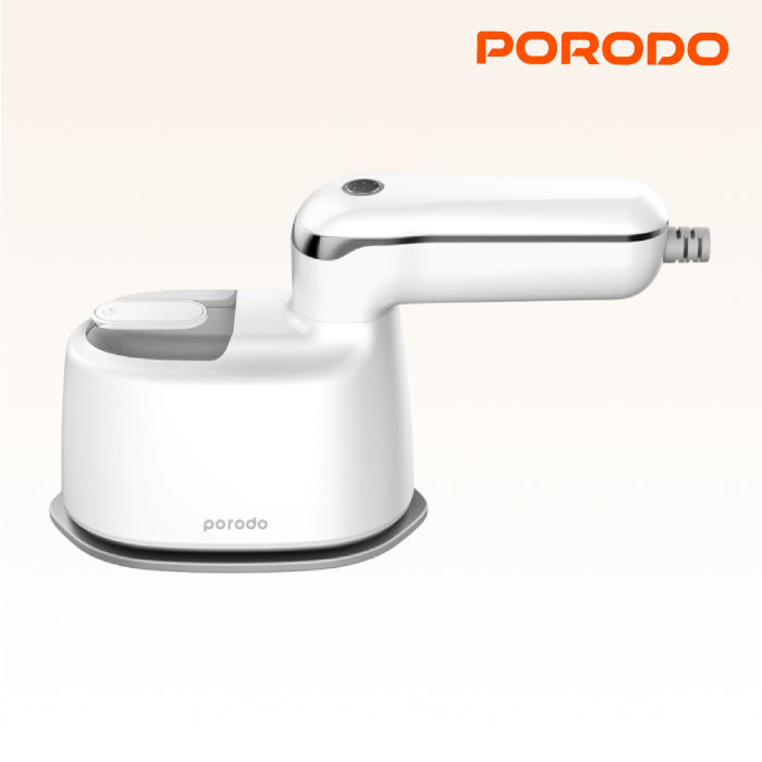 Porodo Lifestyle Mini Steam Iron 1000W UK with Rotatable handle - White
