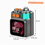 Elite speaker in black, a portable bluetooth wireless speaker with compact design, clear sound and easy controls Qatar