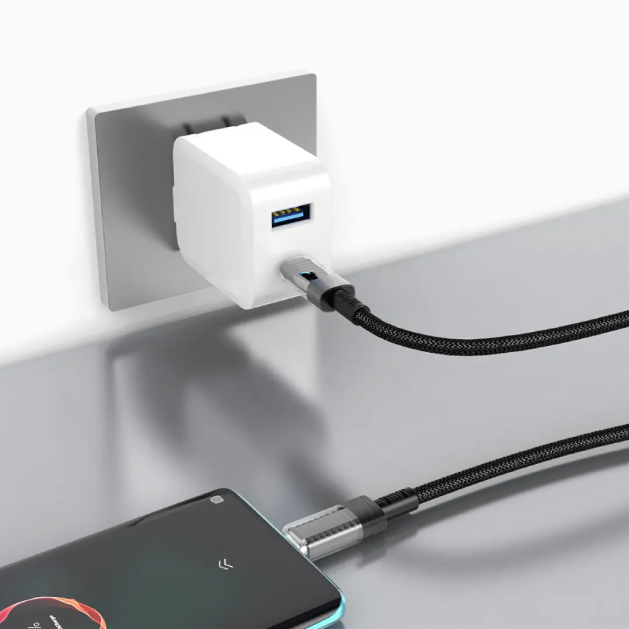 Porodo Transparent Shell USB-C to Lightning Cable (1.2m) offers fast charging Universal Compatibility
