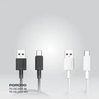 Porodo USB-A to USB-C Cable offers fast charging, 480Mbps transfer speed, and a durable PVC