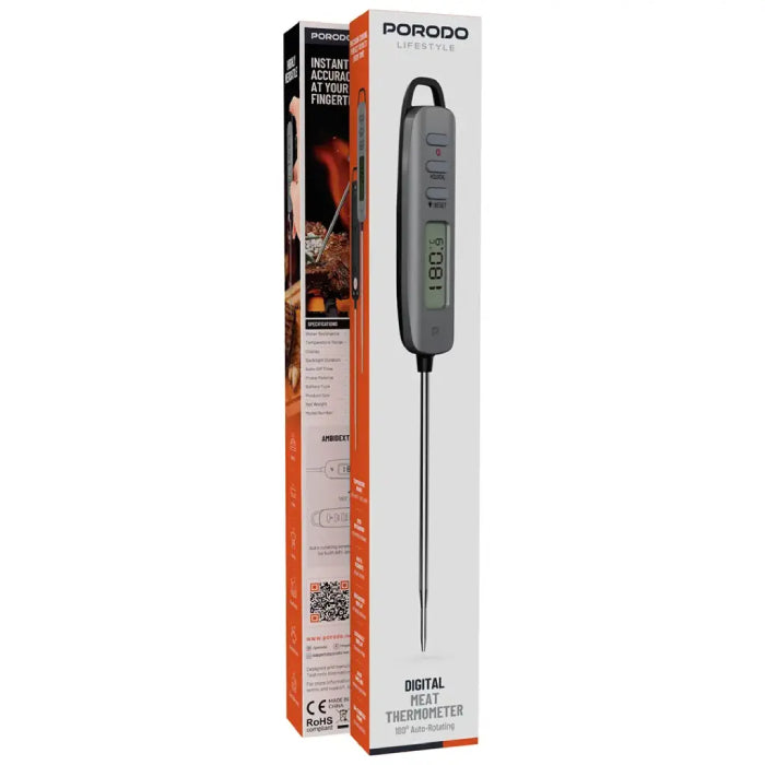 Porodo waterproof thermometer digital thermometer for kitchen and food testing – Homesouq Qatar