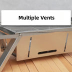 Folding Barbecue Charcoal Grill Heavy Duty Portable BBQ Rack Outdoor Cooking multiple vents