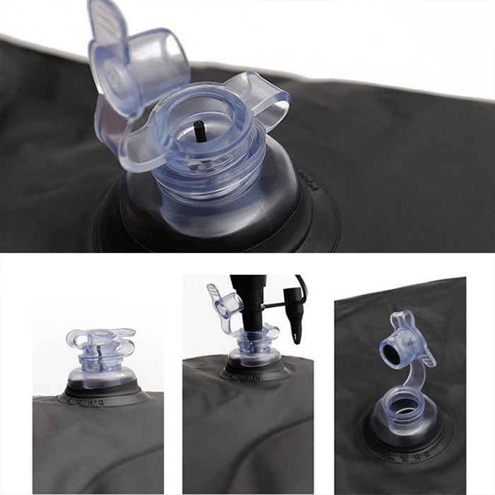 Portable Travel Inflatable Car Bed - Foldable Mattress with Pillows, Head Guard and Pumping