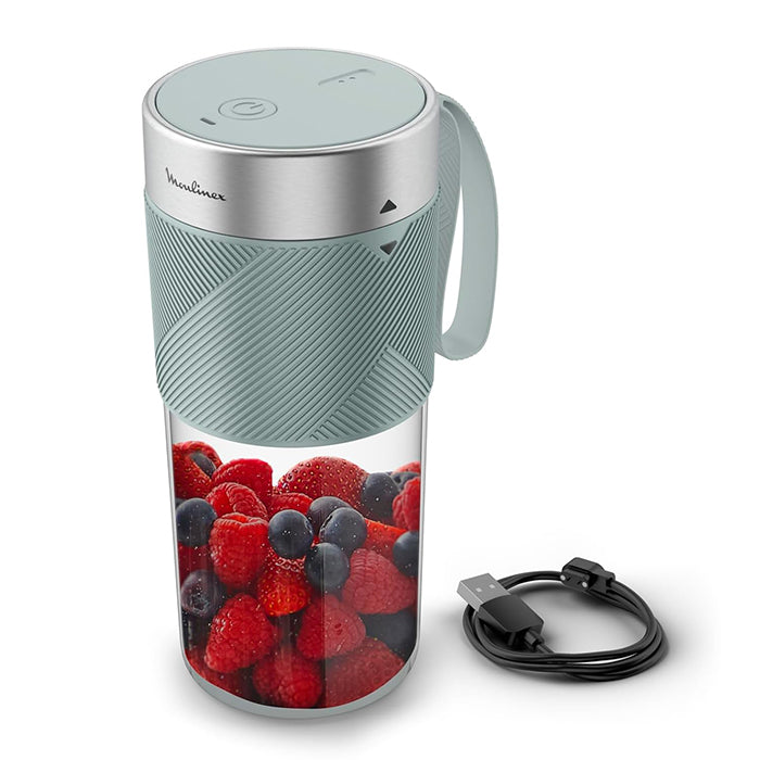 Compact blender with clear jar, efficient portable blender for daily use by Homesouq Qatar