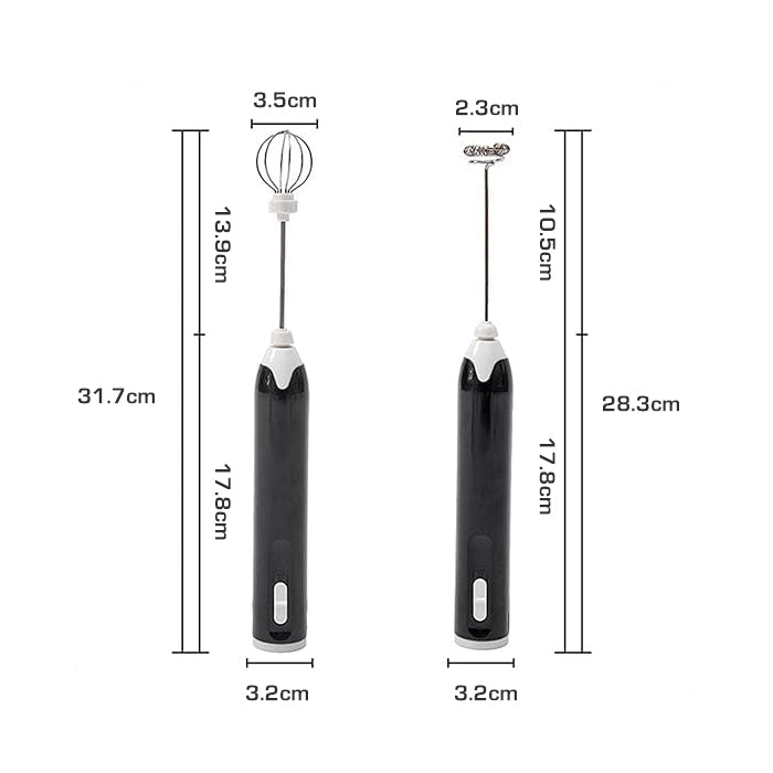 Portable Electric Milk Frother Handheld,Rechargeable, 3 Gears, Multifunctional Coffee Frother Dimensions