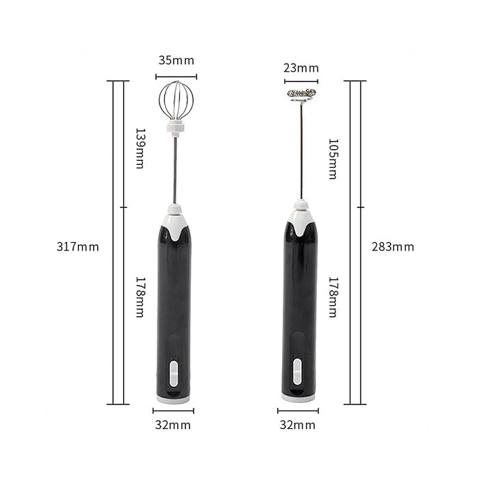 Portable Electric Milk Frother Handheld,Rechargeable, 3 Gears, Multifunctional Coffee Frother Dimensions
