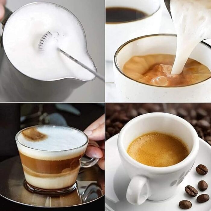 Portable Electric Milk Frother Handheld,Rechargeable, 3 Gears, Multifunctional Coffee Frother Multi-Functional Use