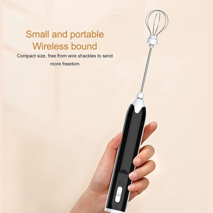Portable Electric Milk Frother Handheld,Rechargeable, 3 Gears, Multifunctional Coffee Frother small and portable