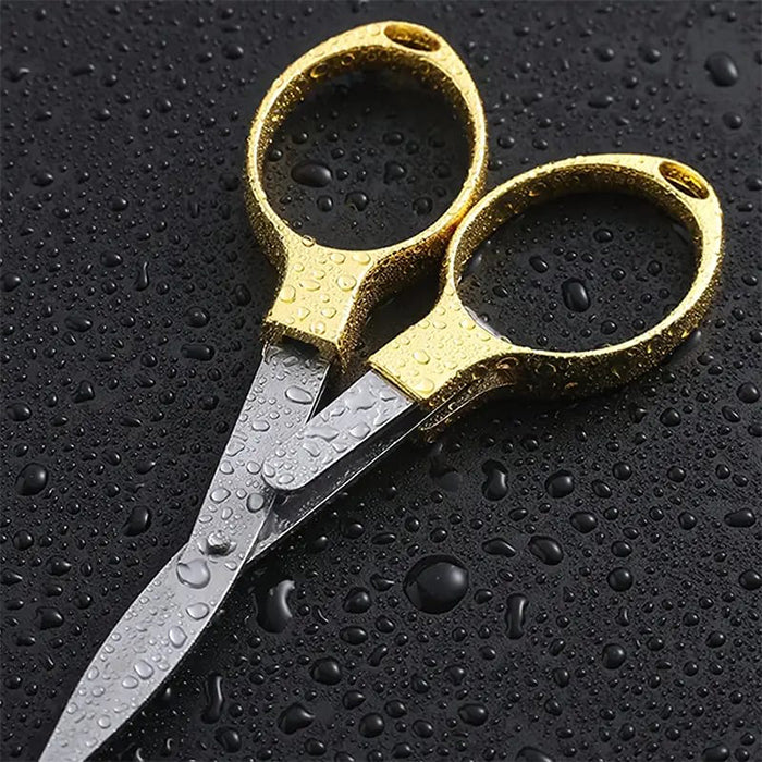 Portable Folding Pocket Scissors, Stainless Steel Small Mini Shear